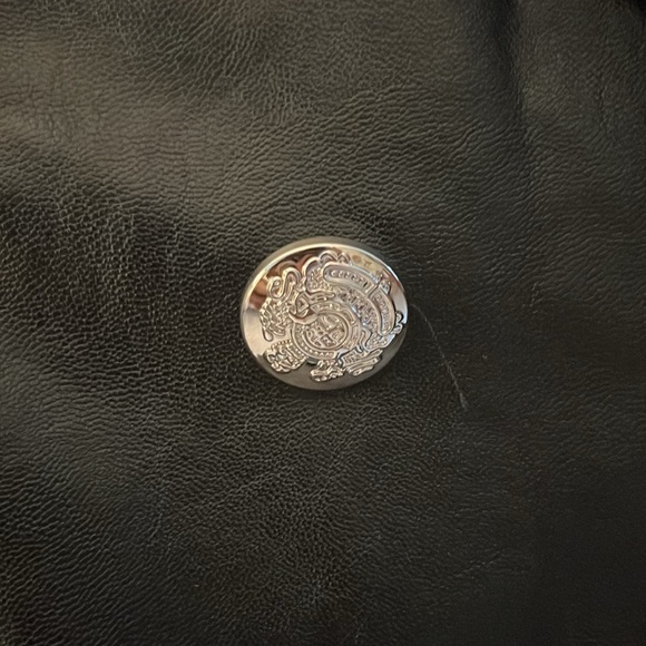 NWT! Faux leather Trench Coat - Picture 5 of 7